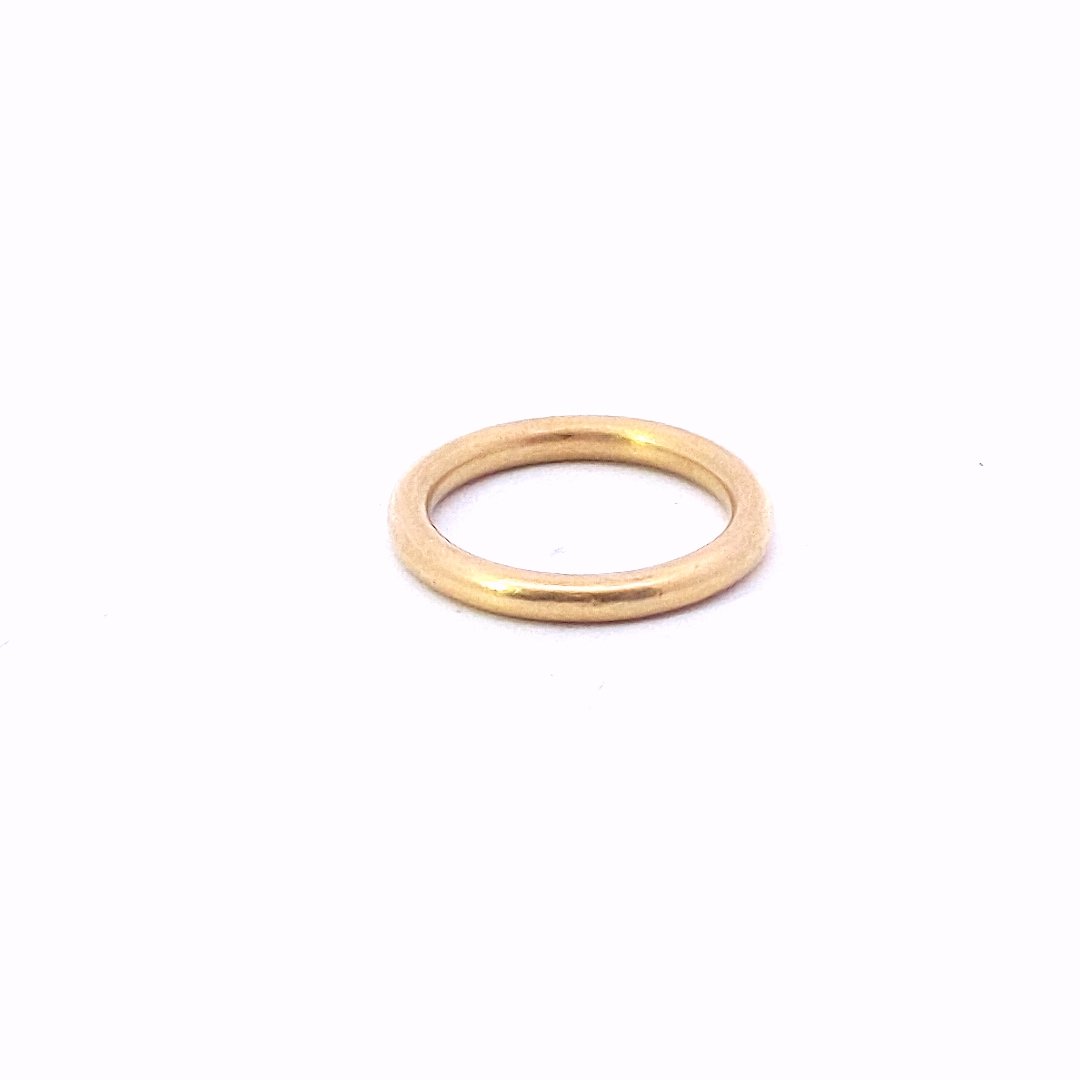 22K Yellow Gold Reinstein Ross Round Stackable Wedding Band