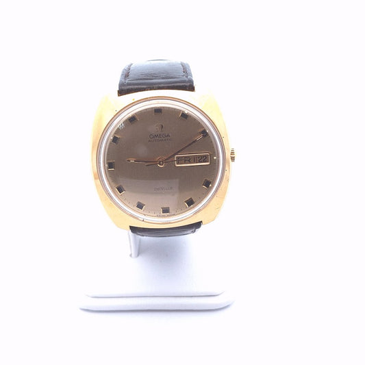 Vintage Omega DeVile 1970s Gold Plated Automatic Watch