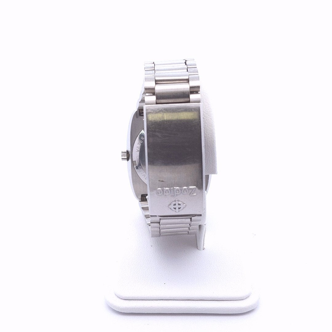 Vintage Stainless Steel Zodiac Astrographic Automatic Mystery Dial Watch