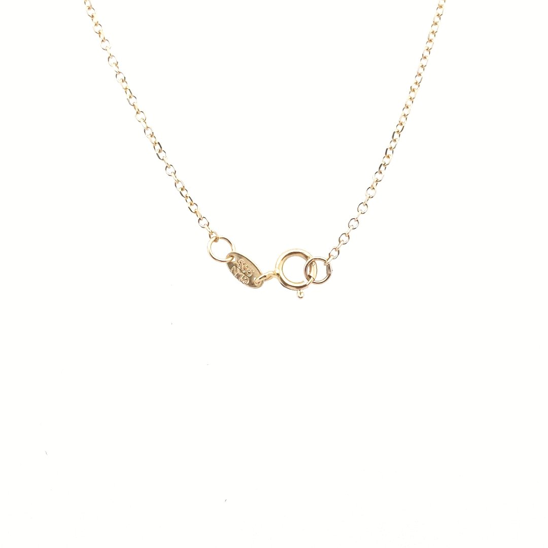 Estate $400 14K Yellow Gold Peridot Rope Pendant Necklace