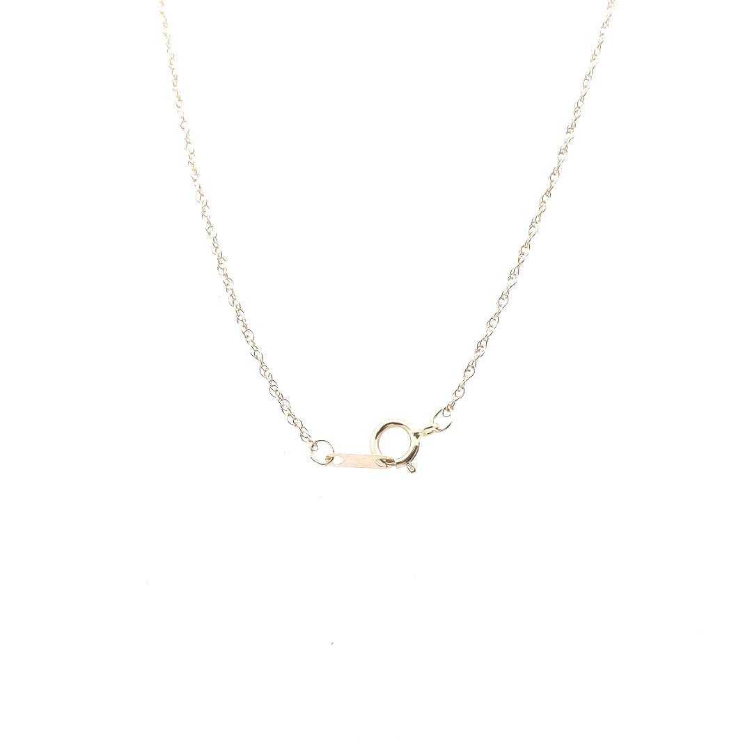 Antique $370 10K Yellow Gold Fine Wire Amethyst Pendant Necklace