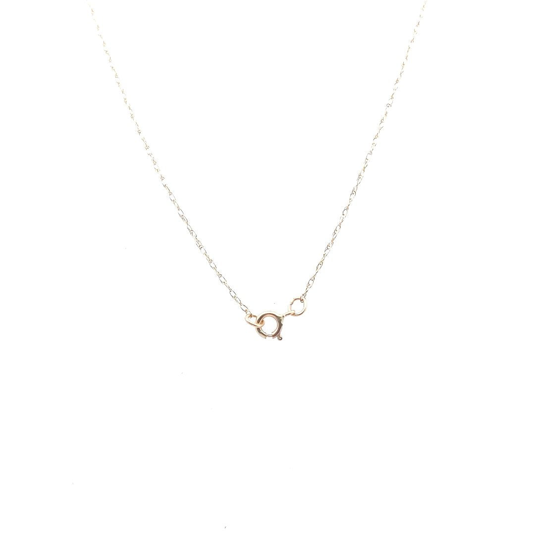 Antique $350 10K Yellow Gold Blister Pearl Petal Garnet Flower Pendant Necklace