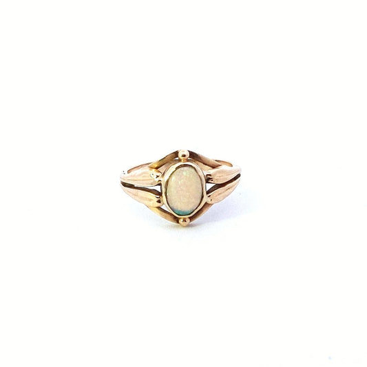 Antique 14K Yellow Gold Binder Brothers Inc Opal Ring
