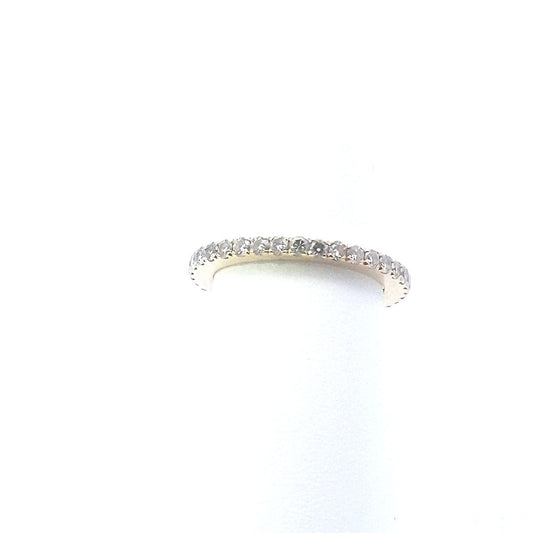 Designer $900 18K Yellow Gold Round Diamond Eternity Band