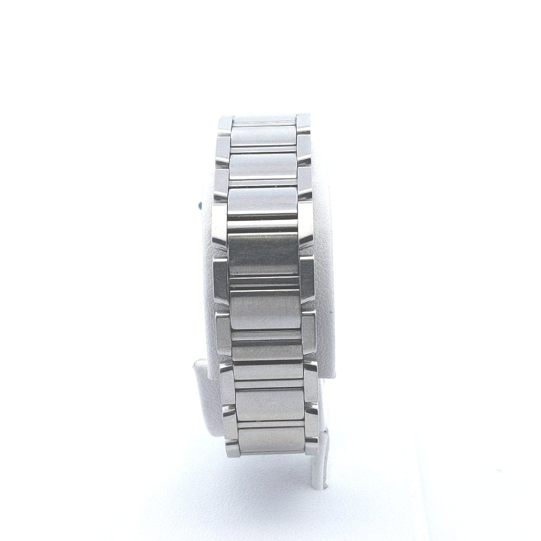 Designer $3500 Cartier Tank Francaise Stainless Steel Quartz Watch