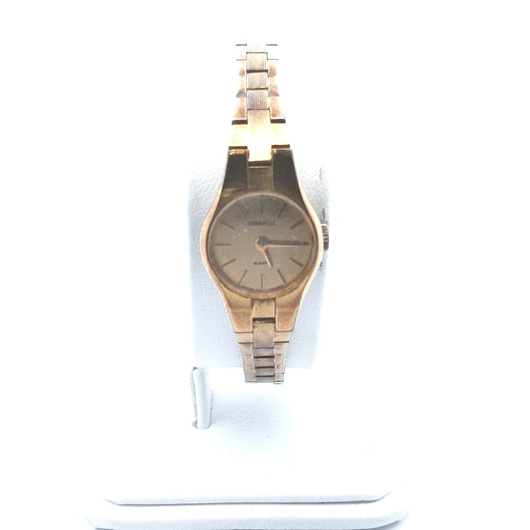 Designer $40 Cavelle By Bulova Gold Tone Watch