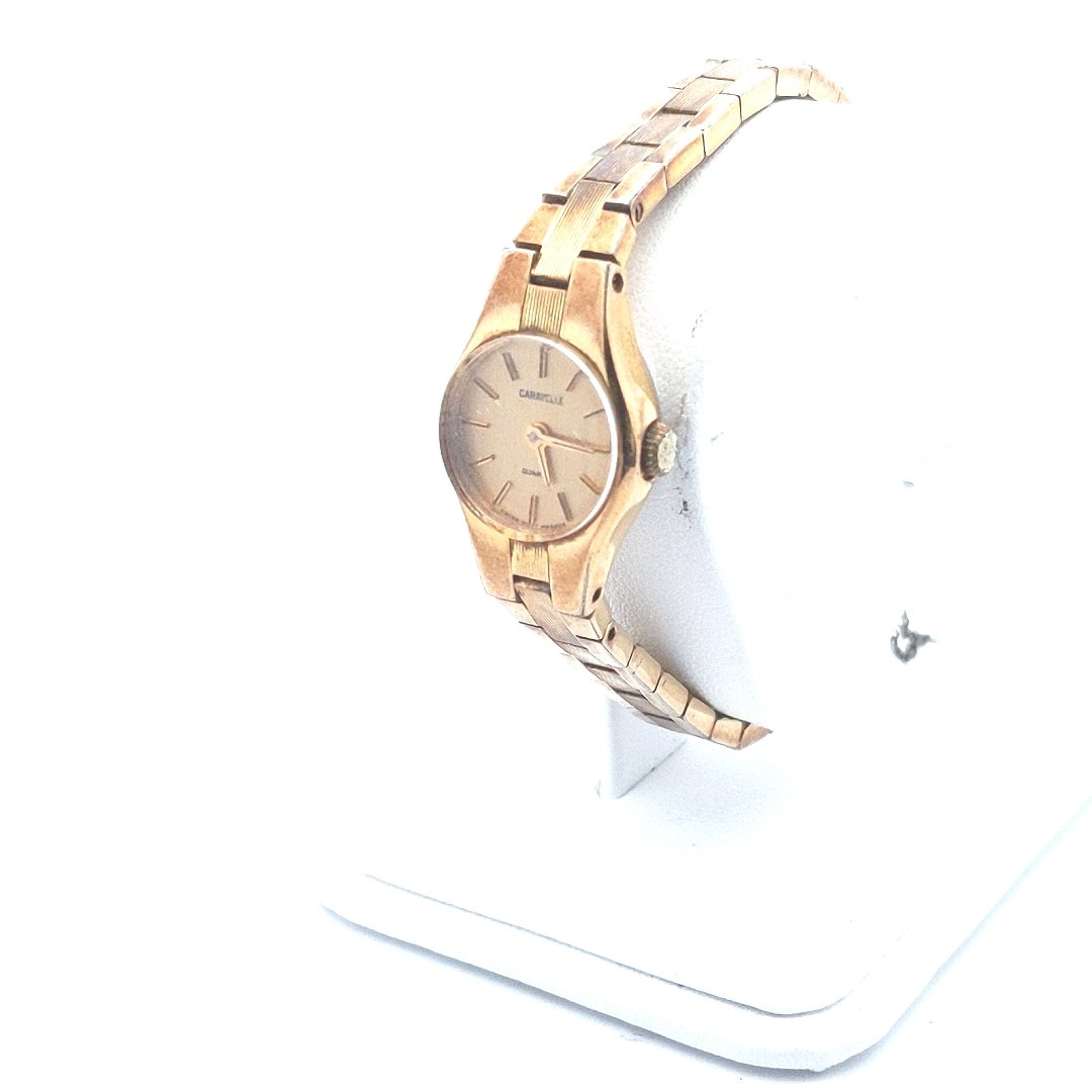 Designer $40 Cavelle By Bulova Gold Tone Watch