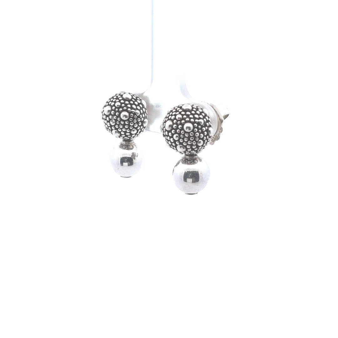 Designer $100 Michael Dawkins Sterling Silver Starry Night Drop Earrings