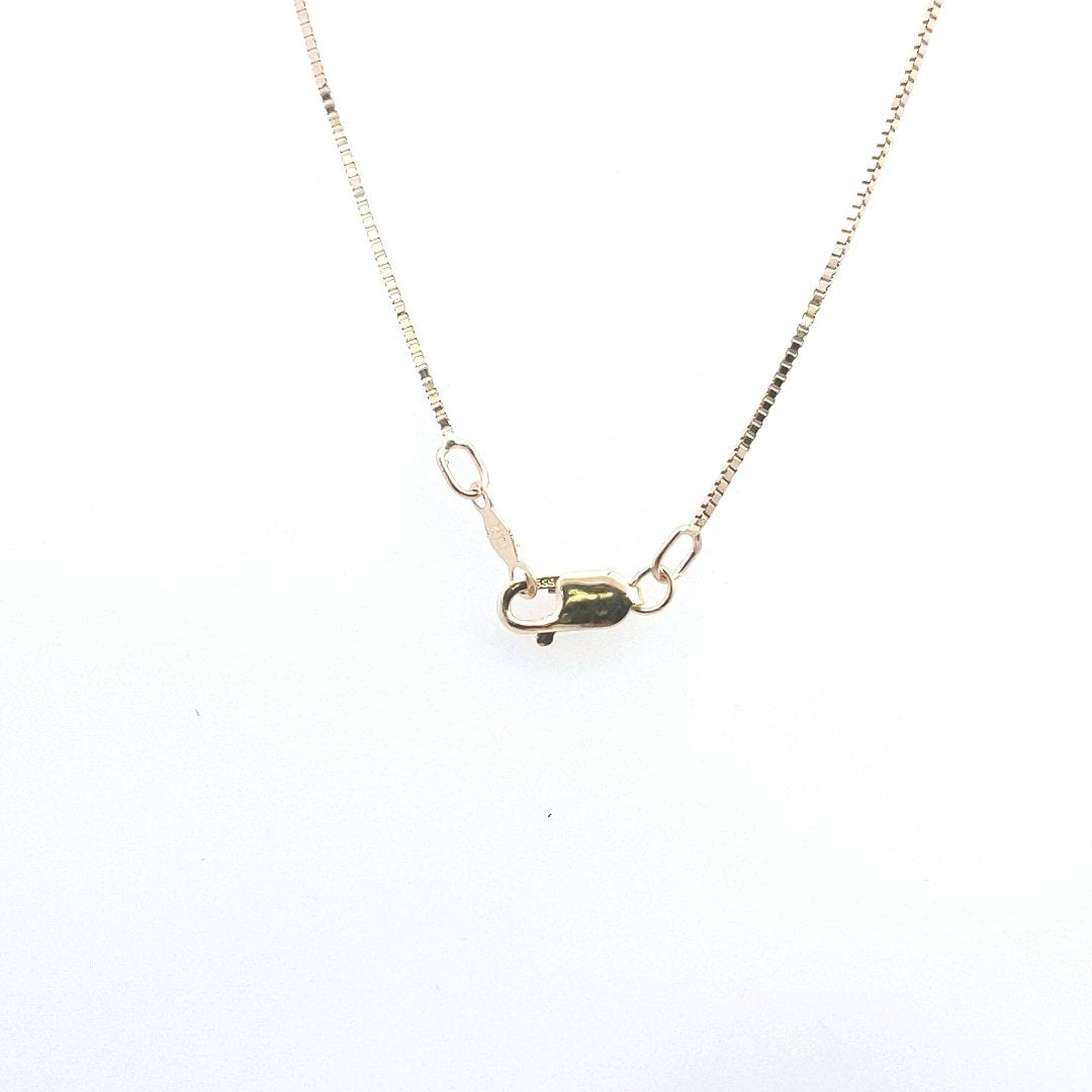Estate $800 14K Two Tone Gold Triple Circle Diamond Necklace