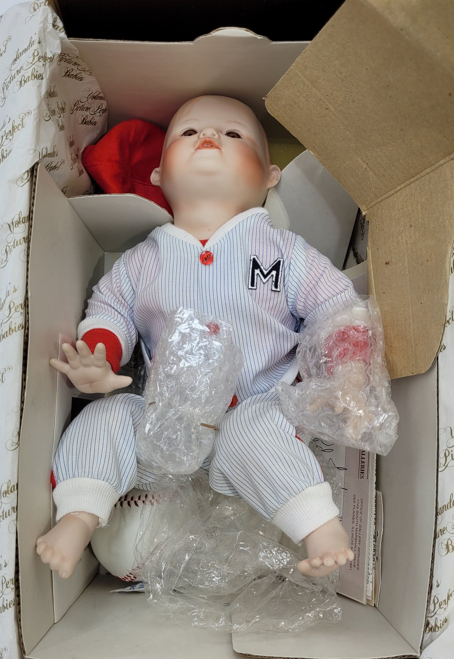 "Michael" Yolanda's Picture Perfect Babies Doll with original box.