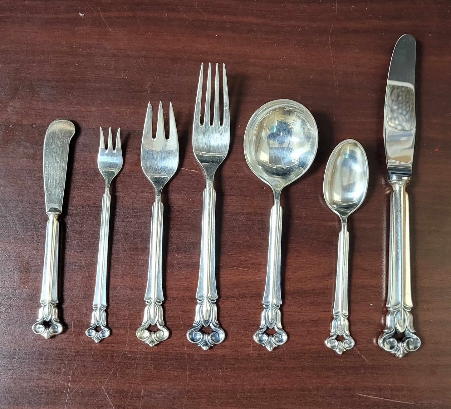 Monica by Cohr Danish Sterling Silver Flatware Service For 12 x 8 107 Pieces