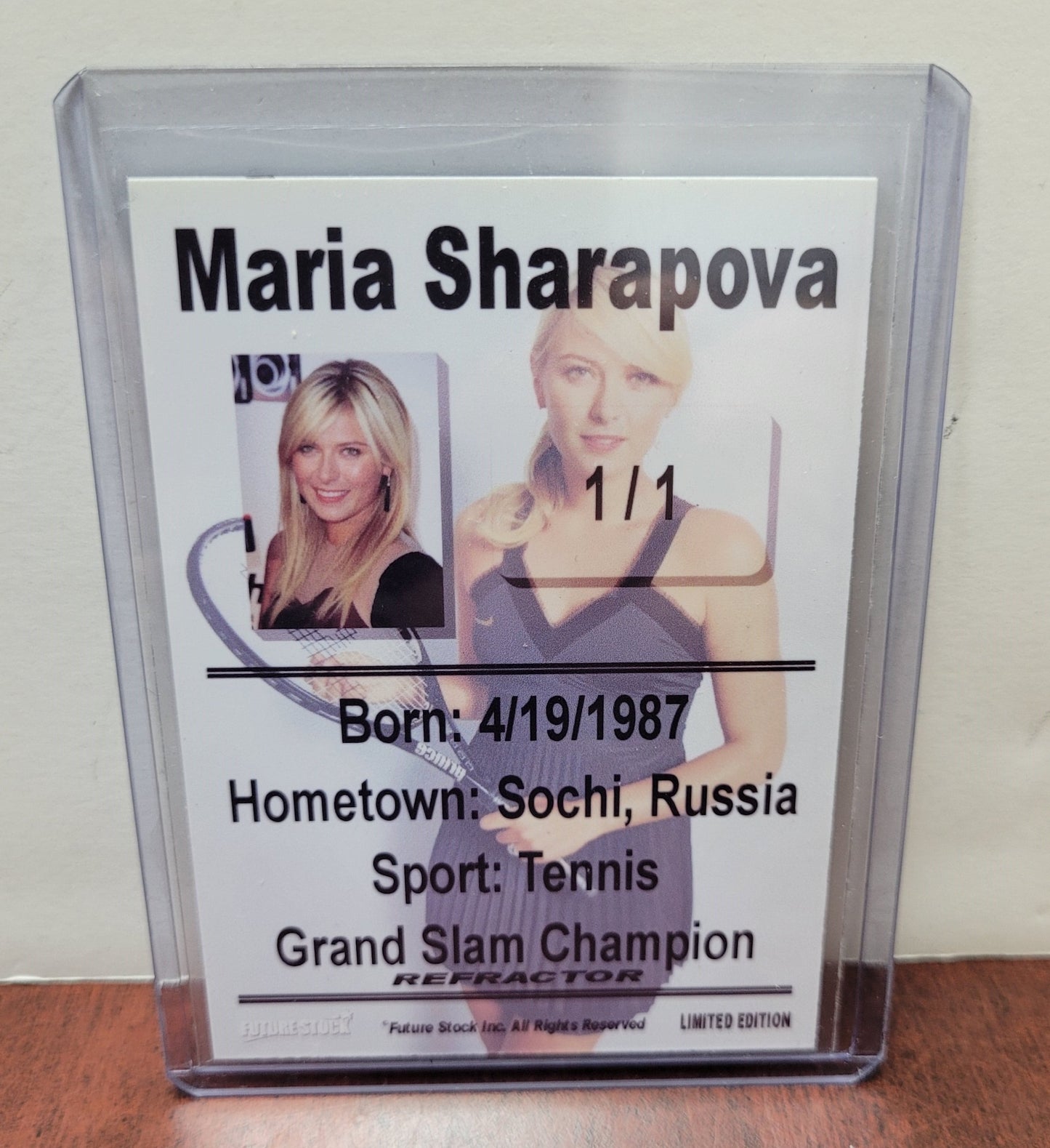 Maria Sharapova Collectors Card