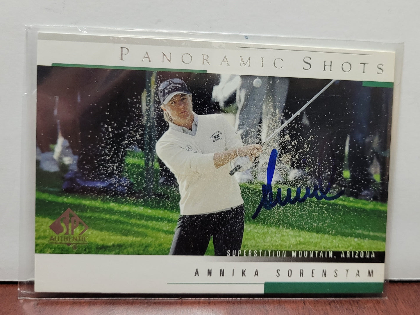 Annika Sorenstam Signed Card