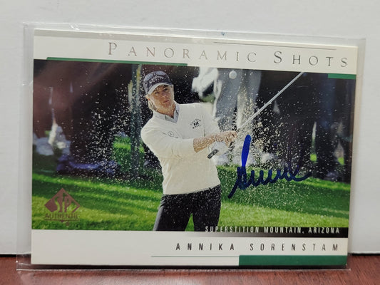Annika Sorenstam Signed Card