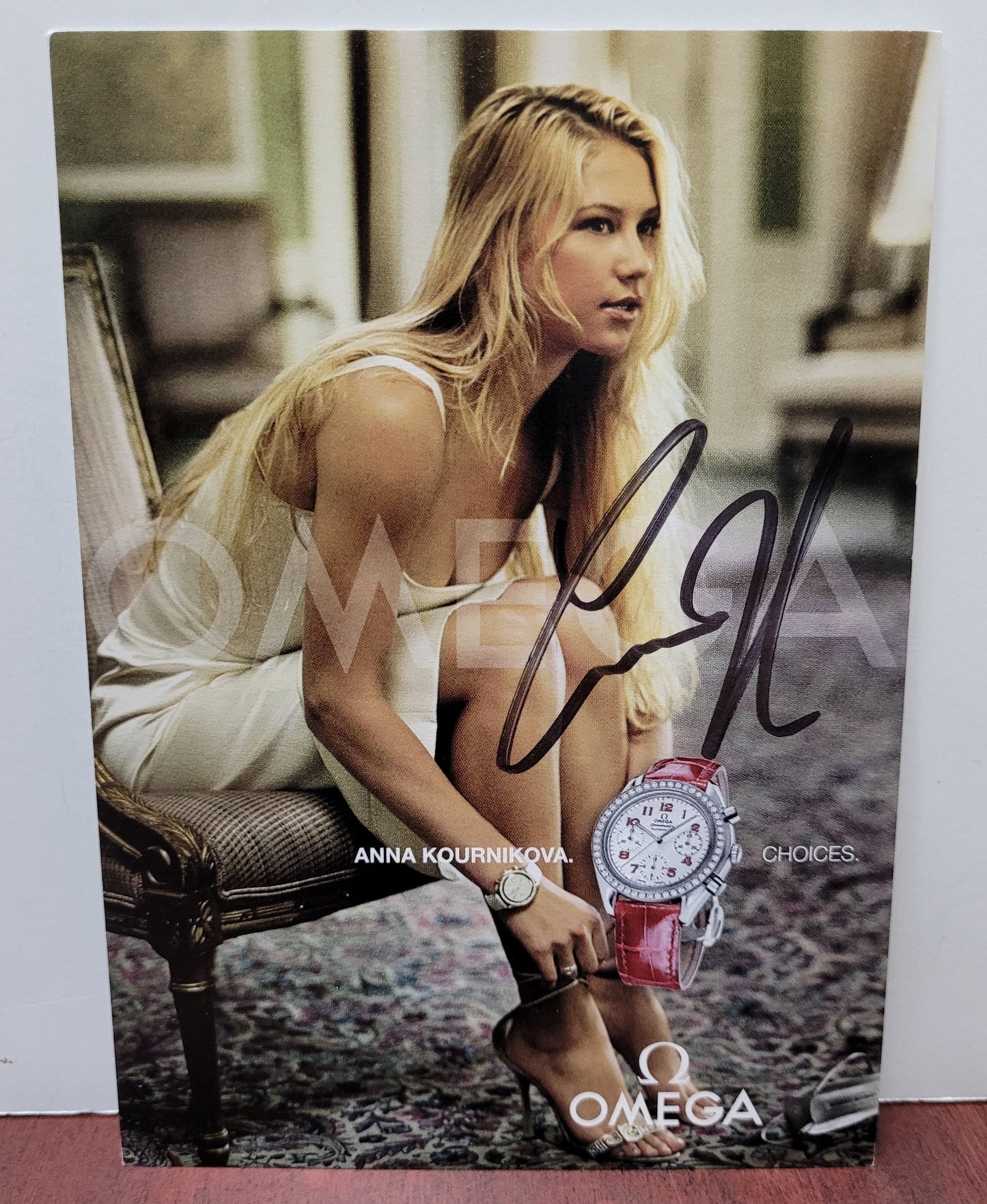 Anna Kournikova Signed Advert