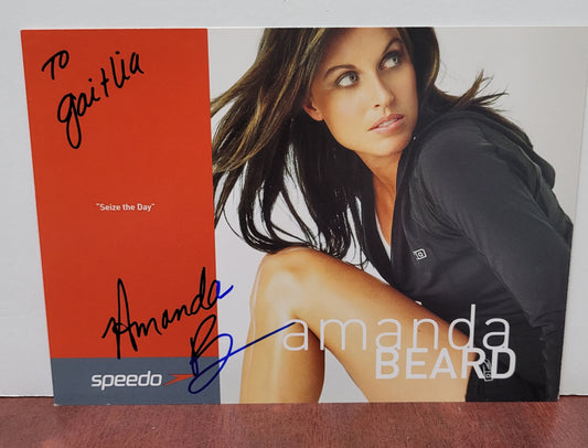 Amanda Beard Signed Speedo Advert