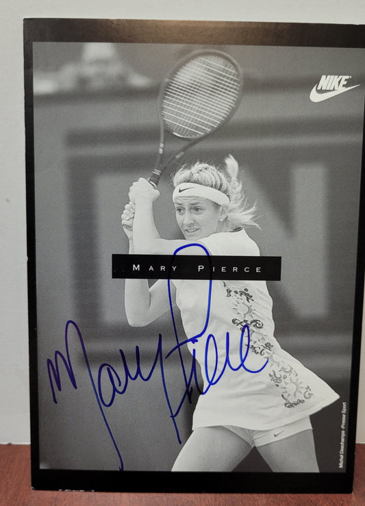 Mary Pierce Signed Advert