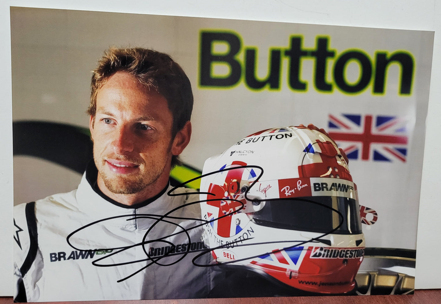 Jensen Button Signed Photo