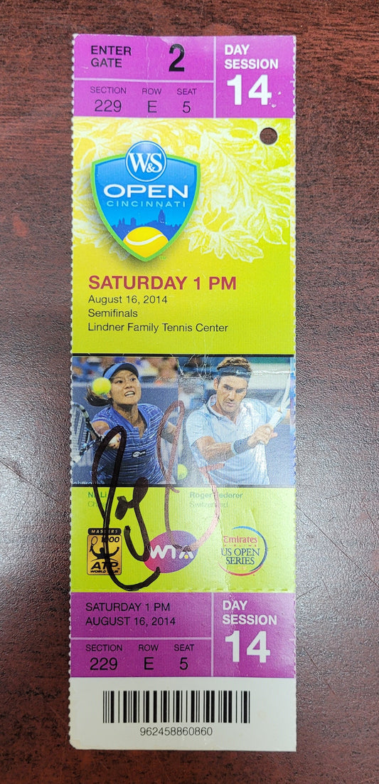 Ticket for Cincinnati Open with Autograph