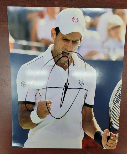 Novak Djokovich Signed Photo