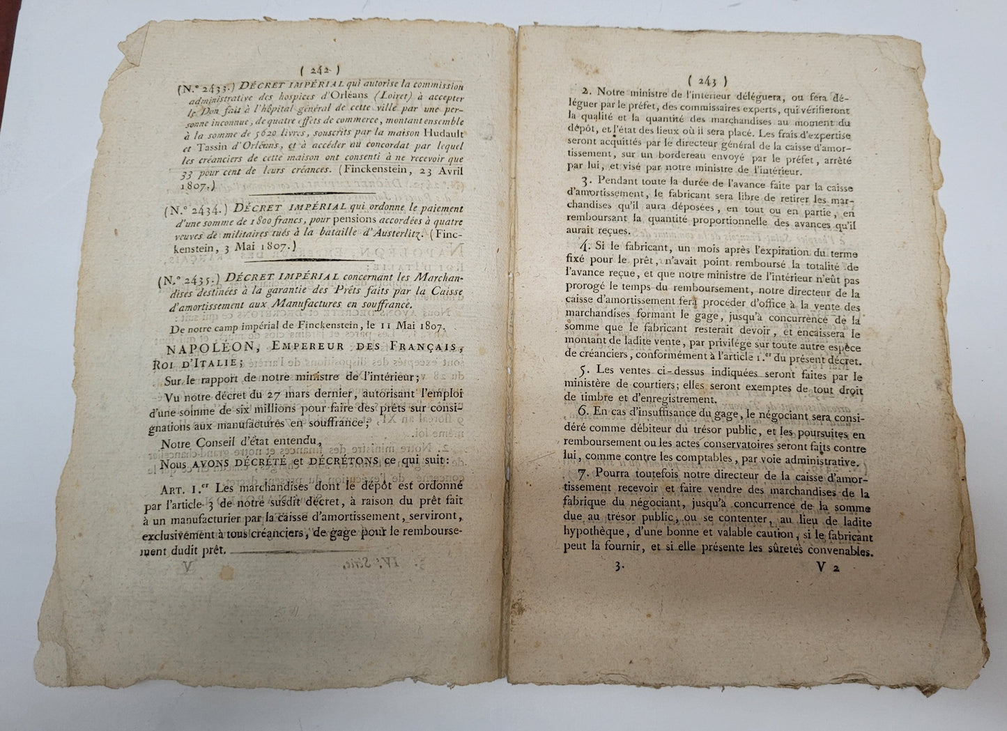 Antique Bulletin Des Lois N 147