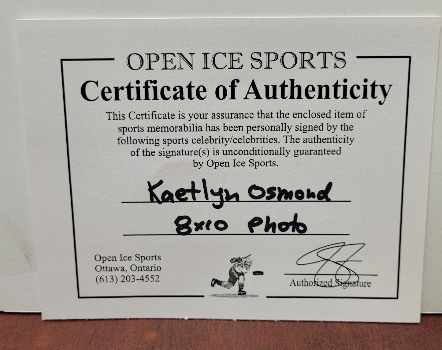 Kaetlyn Osmond Signed Photo