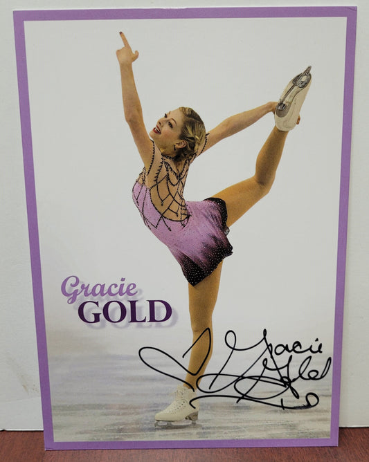Gracie Gold Signed Stock Card