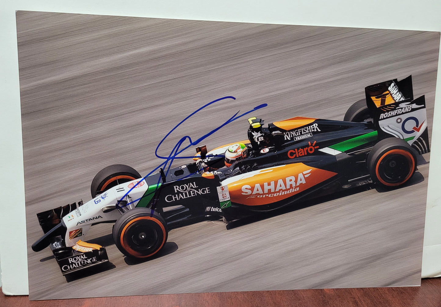 Sergio Perez Signed Photo