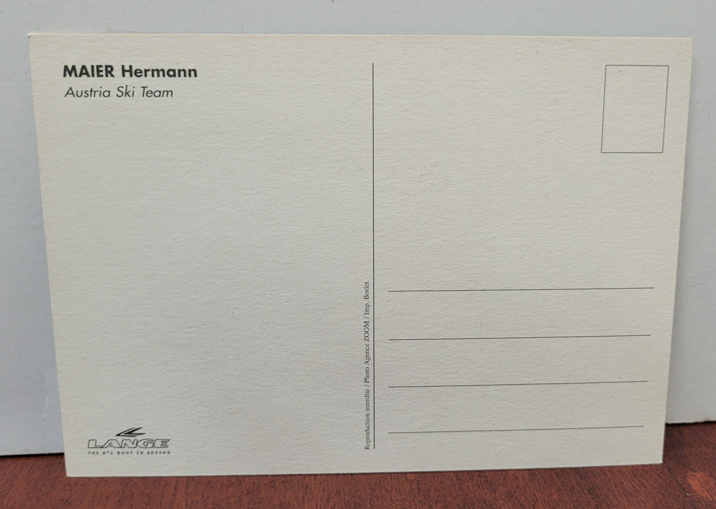 Maier Hermann Signed Post Card