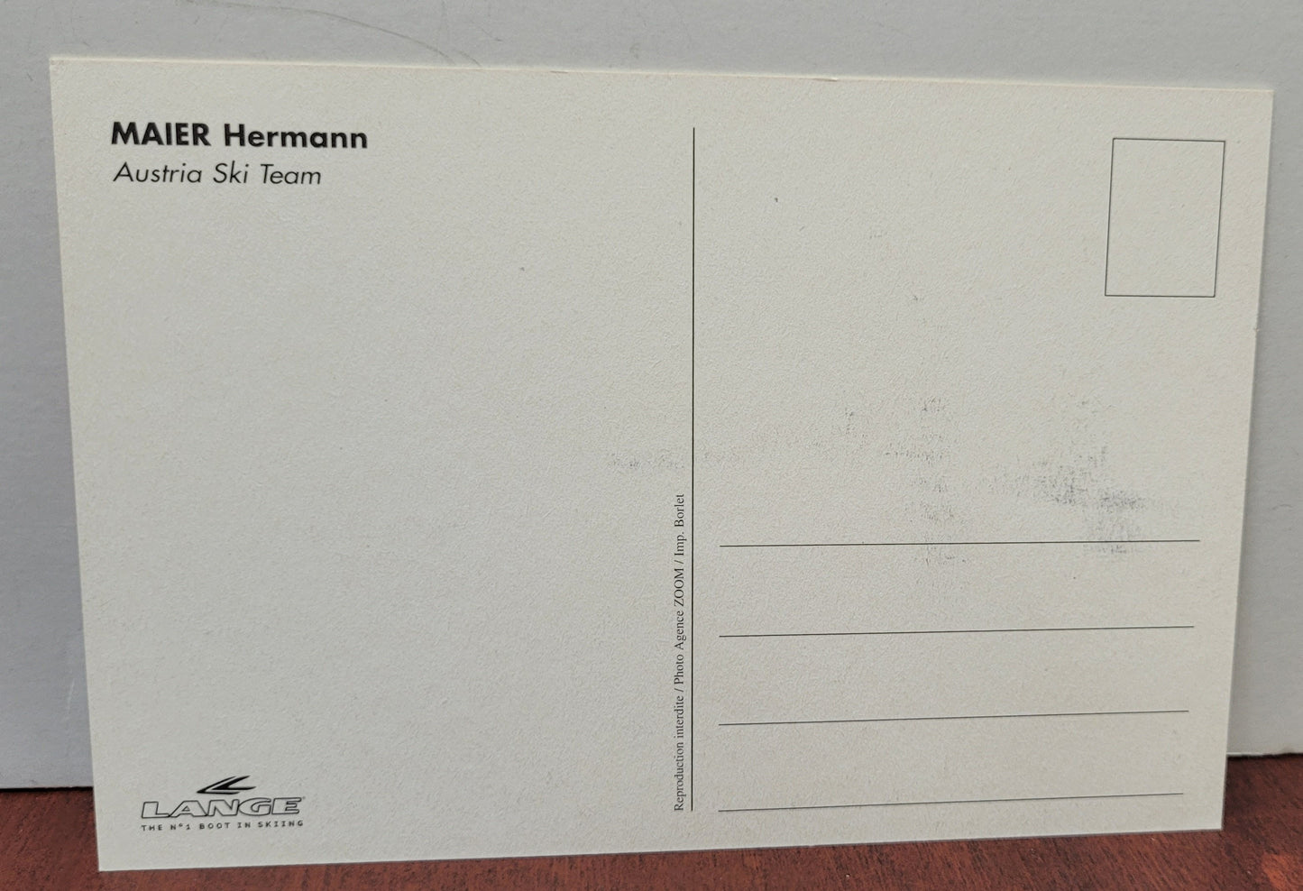 Maier Hermann Signed Post Card