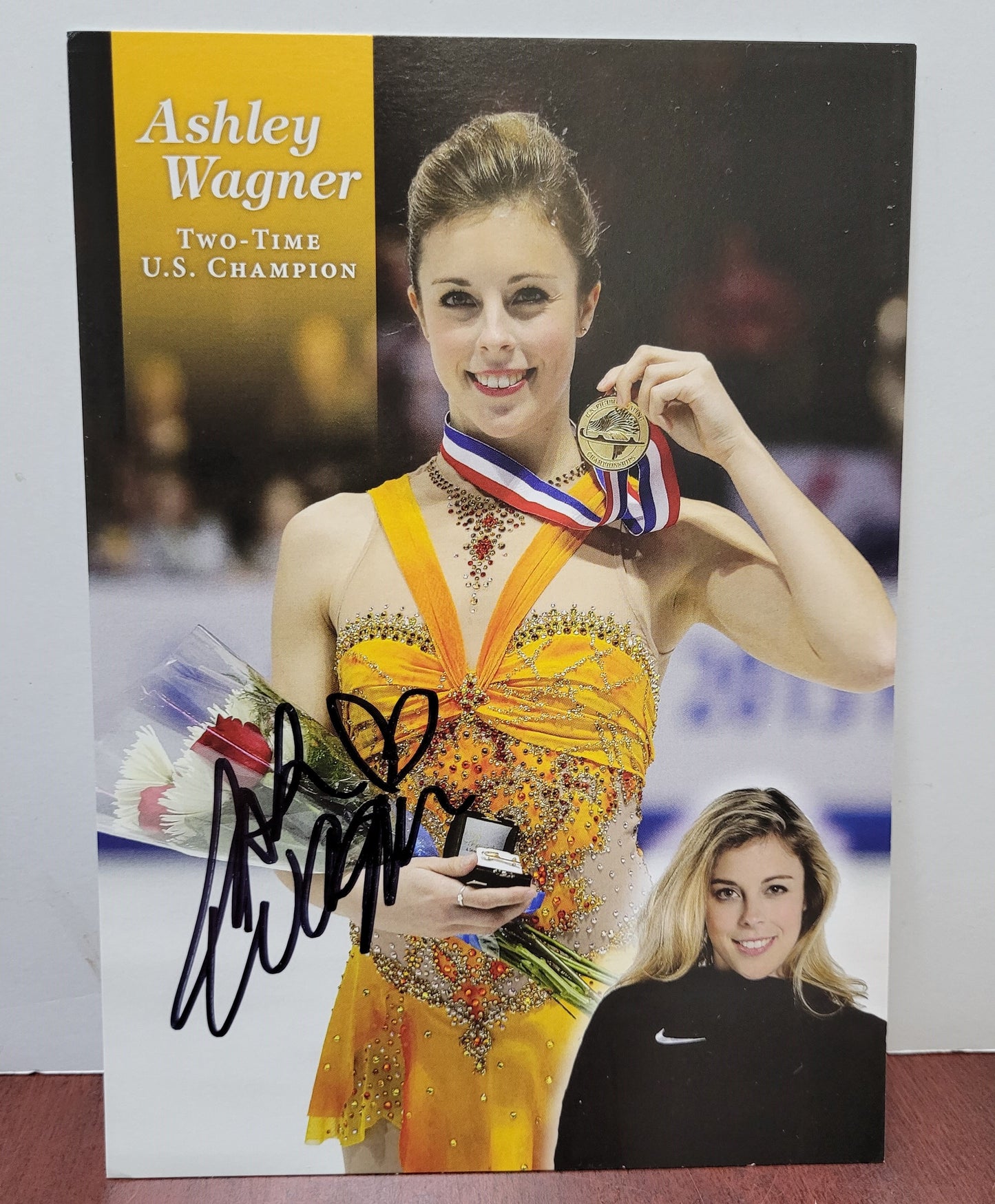 Ashley Wagner Signed Card