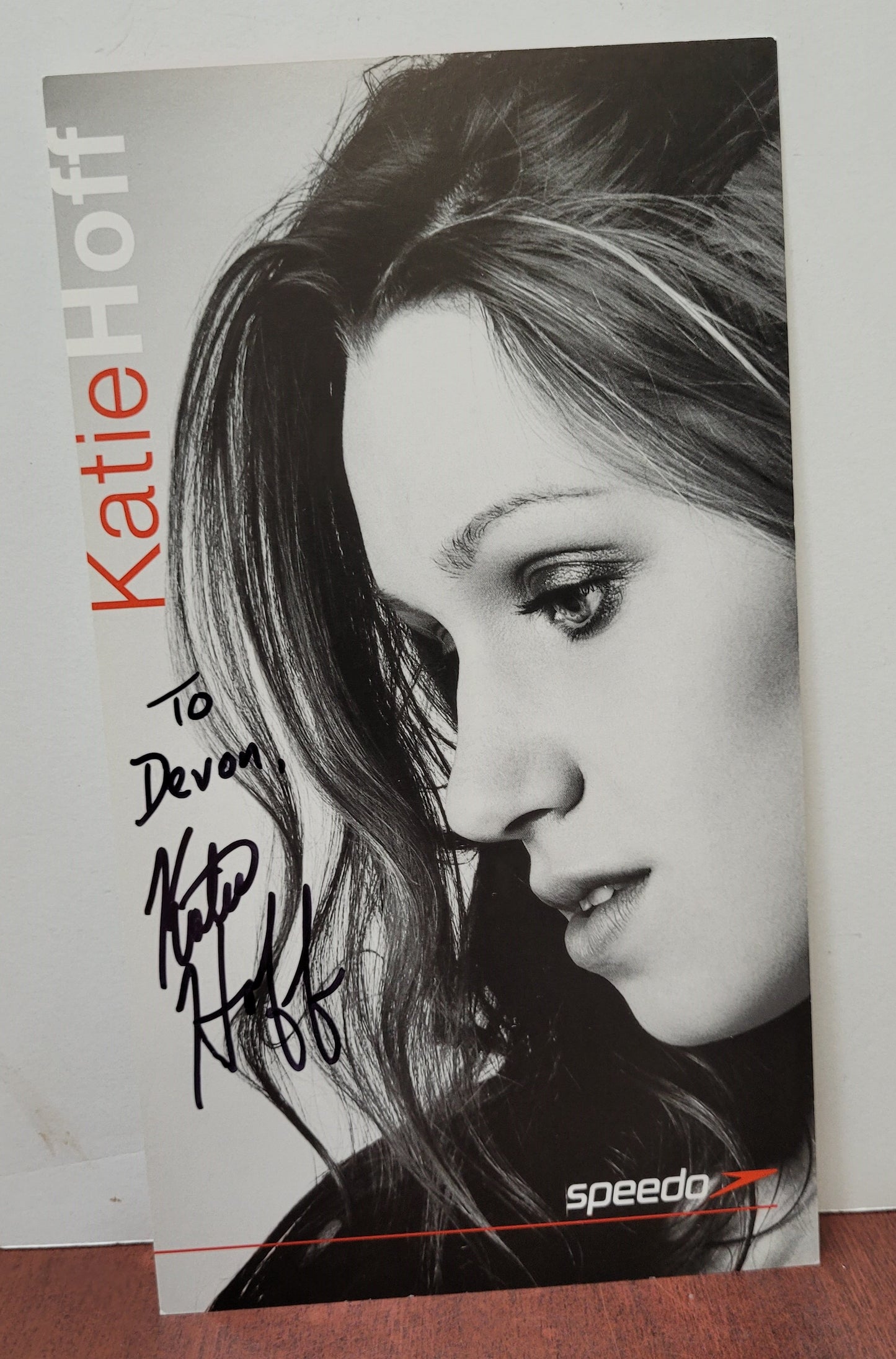 Katie Hoff Signed Speedo Advert
