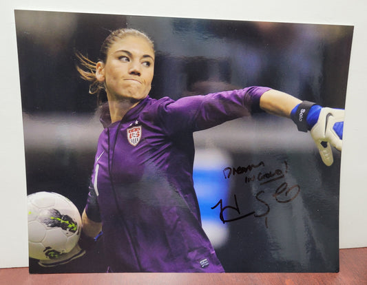 Hope Solo Signed Photo