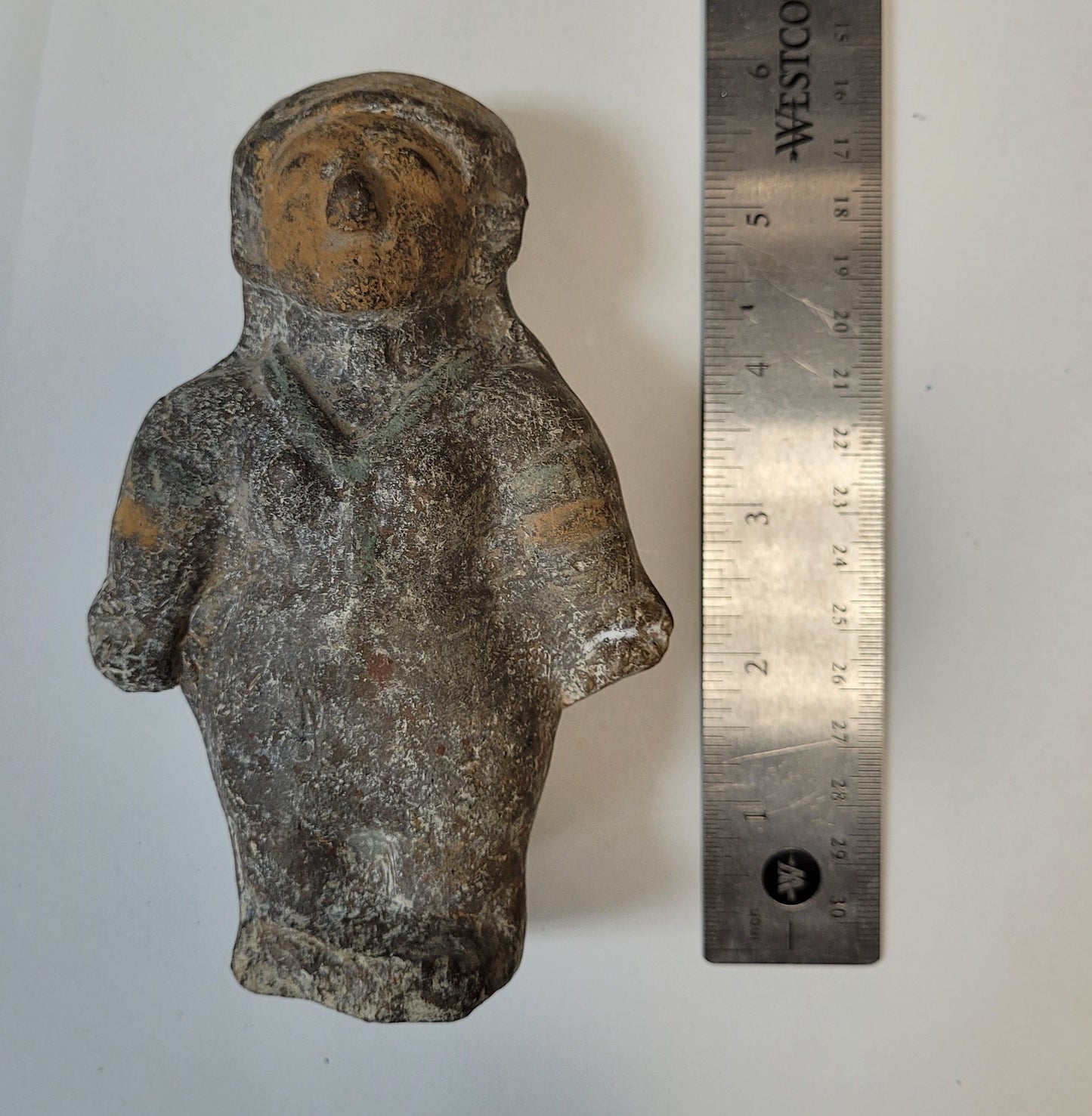 Pre-Columbian Ceramic Painted Figurine