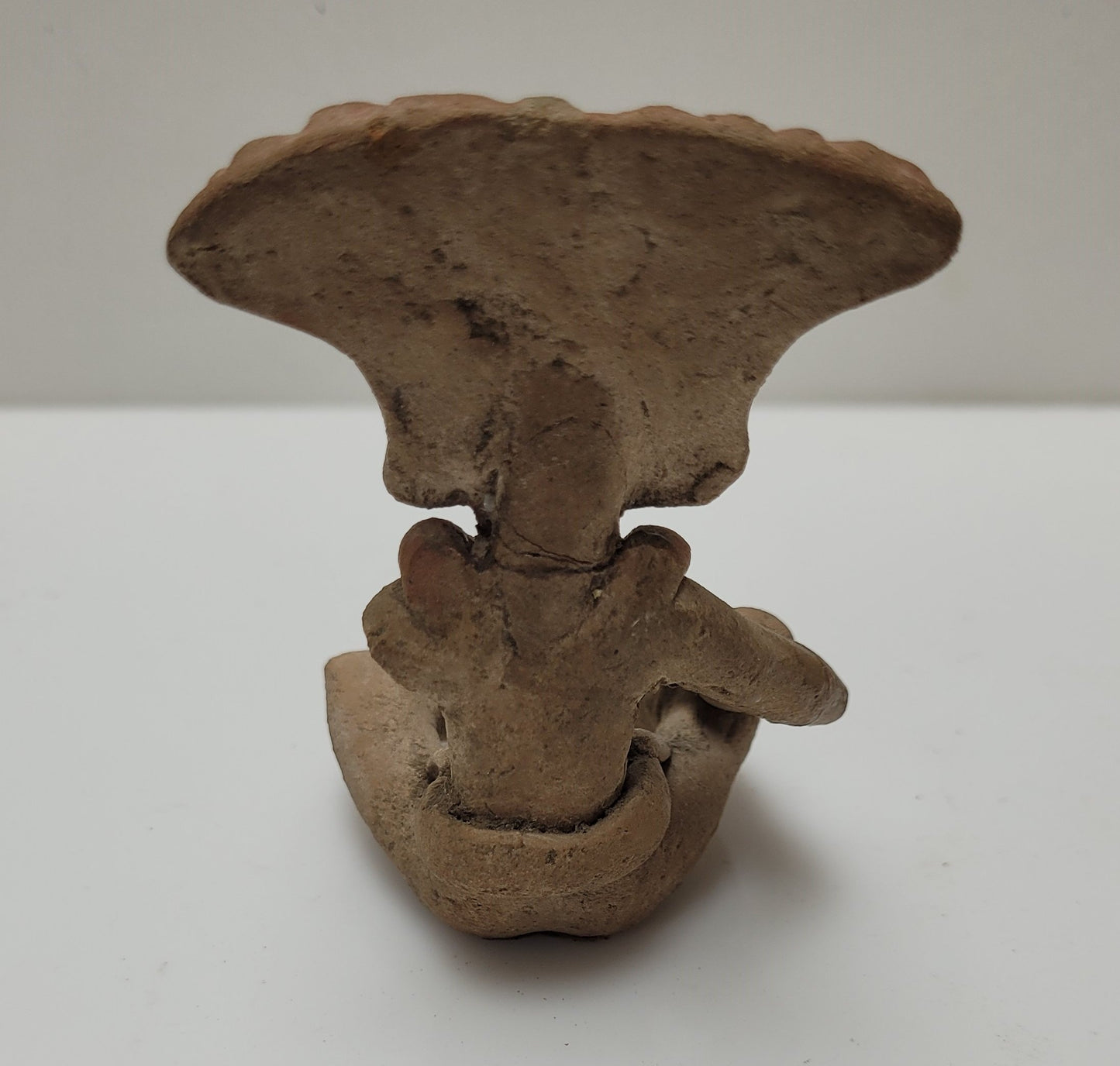 Pre-Columbian Ceramic Painted Figurine With Repairs