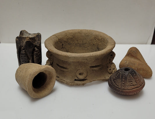 Pre-Columbian Ceramic 5 Pieces
