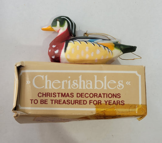 Cherishables Wood Duck Ornament
