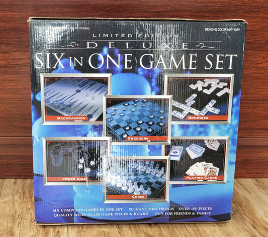 Six In One Glass Games Box