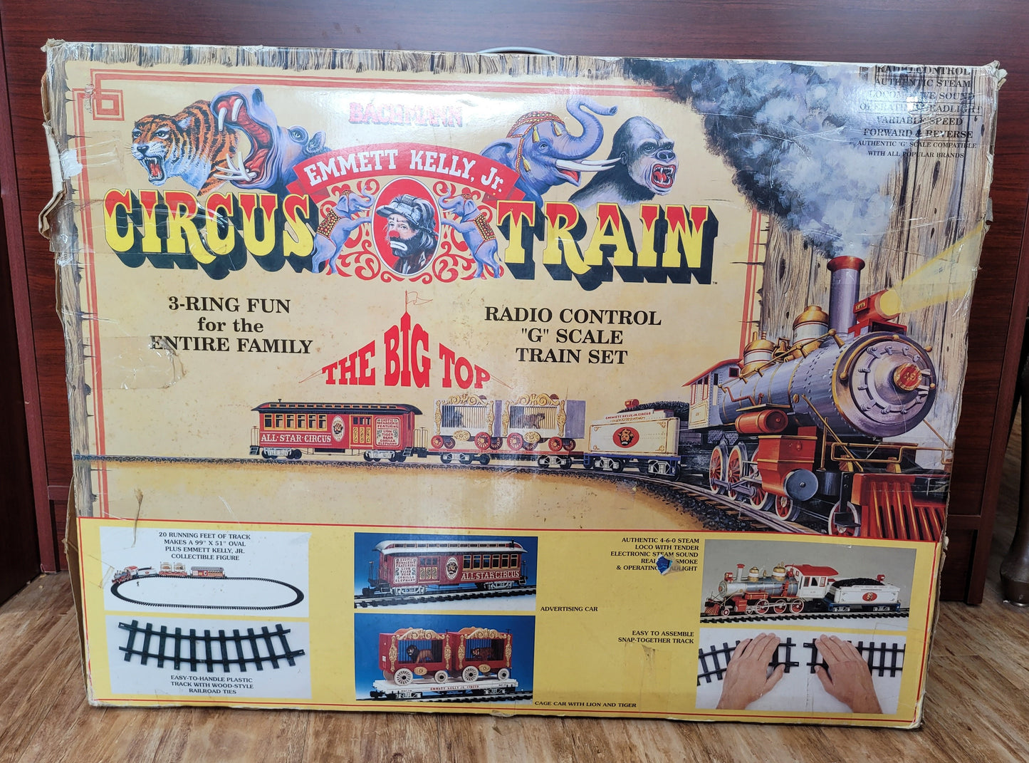 "Emmet Kelly Jr." Circus Train NIB