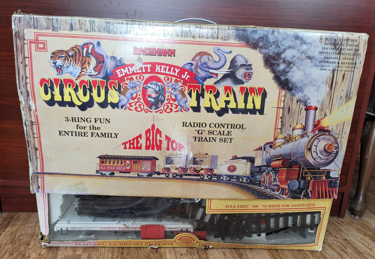 "Emmet Kelly Jr." Circus Train NIB