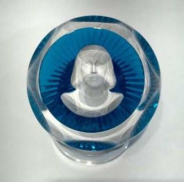 "Joan of Arc" Baccarat with stand