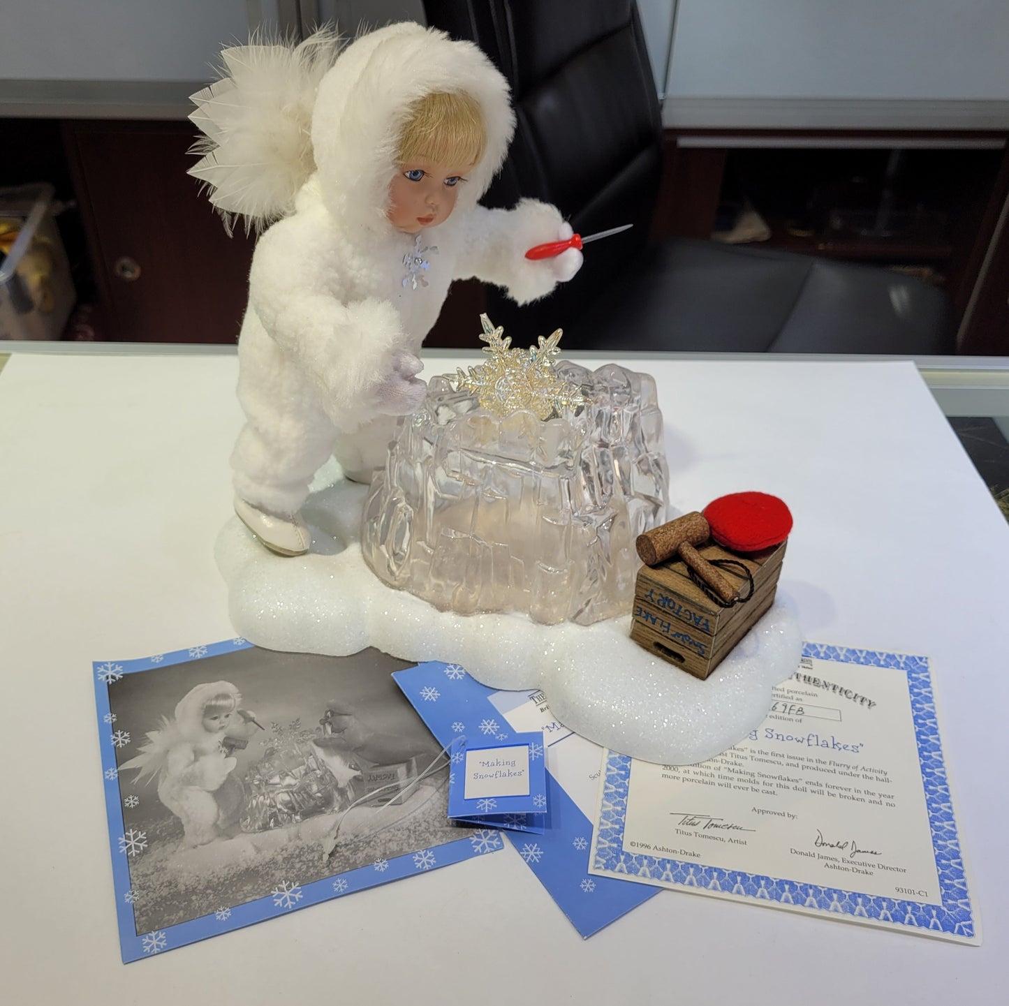 "Making Snowflakes" Ashton-Drake Porcelain Doll