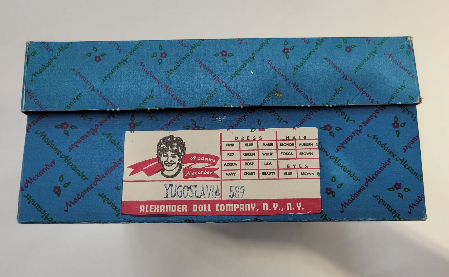 "Yugoslavia" 589 Madame Alexander Doll