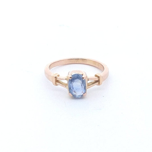 Vintage $600 20K Yellow Gold Natural Sapphire Ring