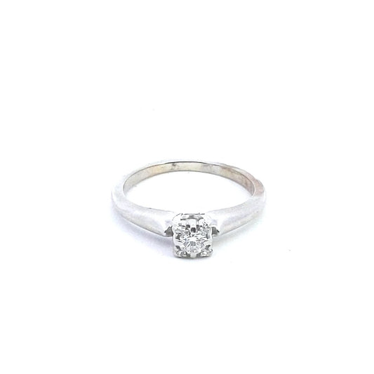 Designer $500 18K White Gold Jabel Diamond Cluster Engagement Ring