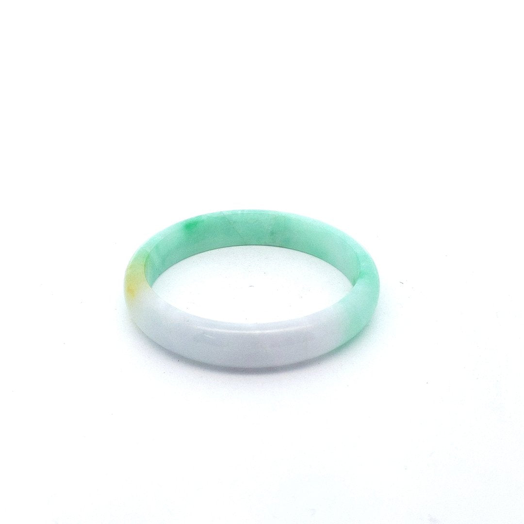 Estate $300 VariegatedJade Cuff Bracelet