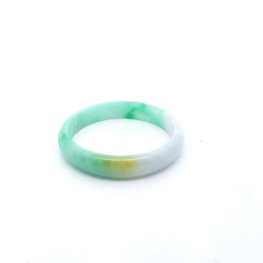 Estate $300 VariegatedJade Cuff Bracelet