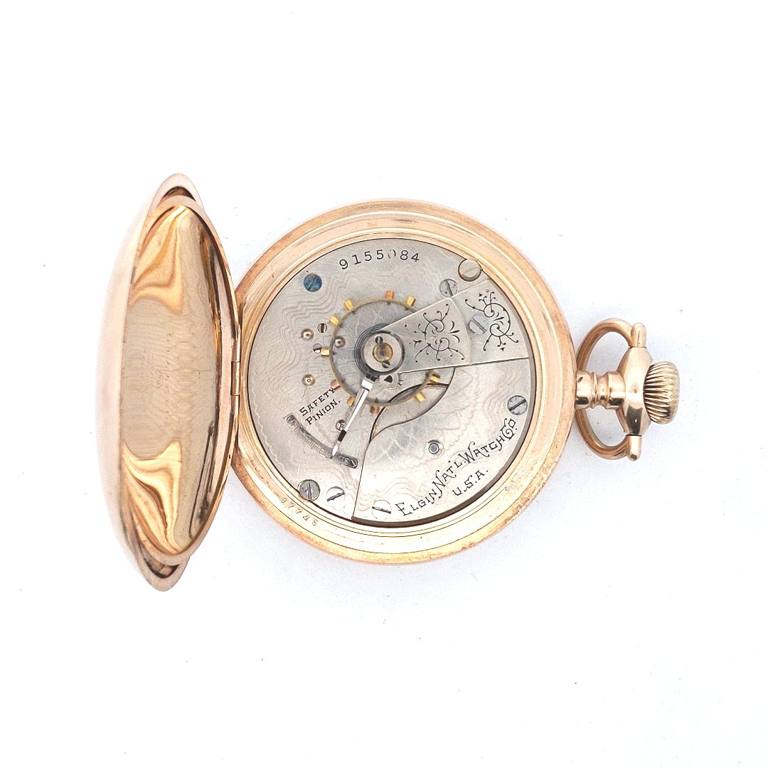 Gold Filled Elgin Monogramed Pocket Watch