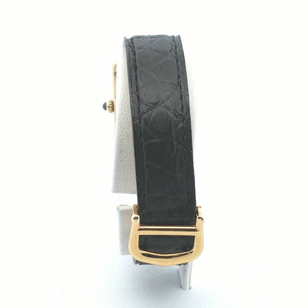 Designer $1400 Must de Cartier Sterling Vermeil Quartz Watch