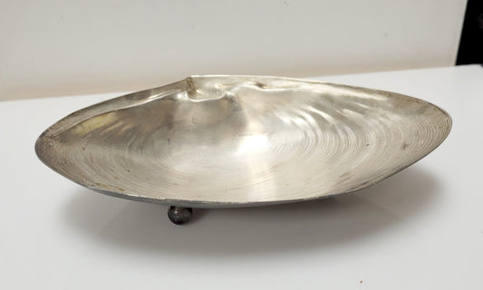 Designer $400 Sterling Silver Wallace Clam Shell Dish